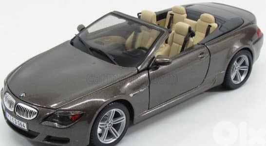 BMW M6 Cabriolet diecast car model 1;18