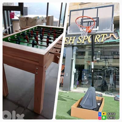 hoop stand basketball + babyfoot (2items)