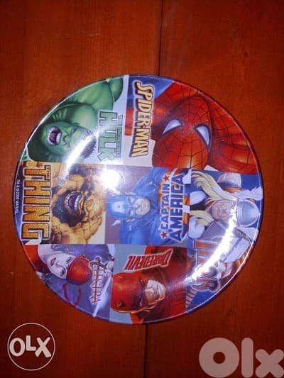 Marvel heroes ceramic plate