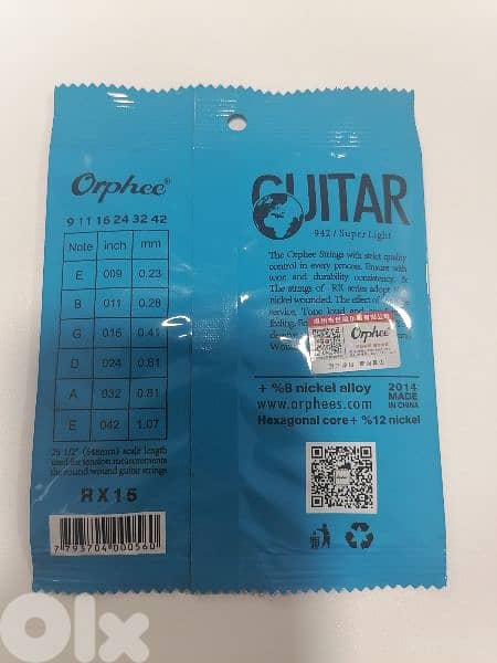 New Electric Guitar Strings - Orphee 3
