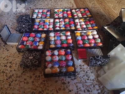 طاولات بليار وبيبي فوت جديد ومستعمل اكسوارت كاملة صيانه تلبيس جوخه