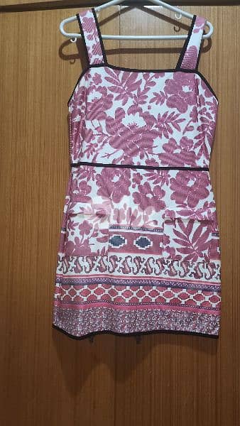 Topshop cotton stretch mini dress size 40 فستان قصير
