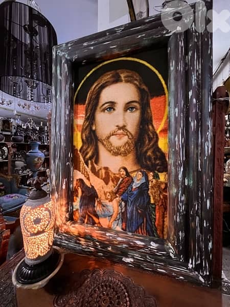 portrait with solid wood frame 2