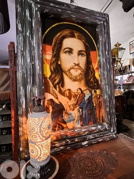 portrait with solid wood frame 4