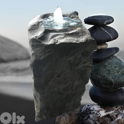 Concrete Bubbling fountain