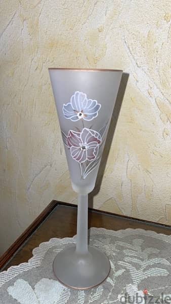 set of flutes glass