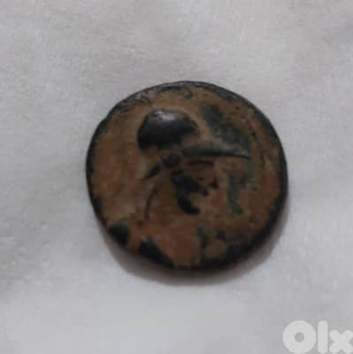 Ancient Greek Bronze Coin Athena Helmeted Mysia Pergamon year 166 BC