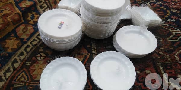 صحون بلاستيك مرتبين ما بينكسروا. . . .