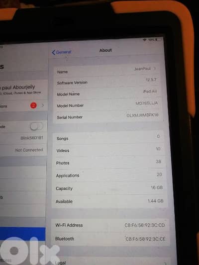 apple ipad air 16Gb ios 12.5