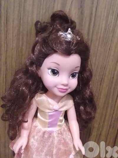 PRINCESS BELLE ANIMATOR DISNEY BEAUTY&THE BEAST+Crown+Shoes great doll