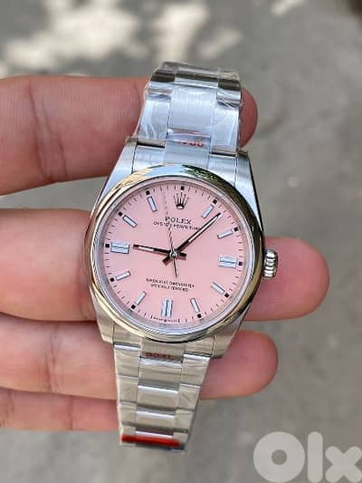 Rolex Oyster Perpetual 36mm pink dial Swiss Clone 1:1