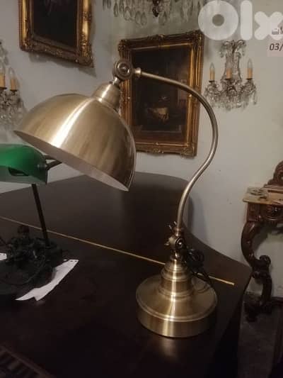 لمبادير مكتب برونز مميز desk lamp bronze italy