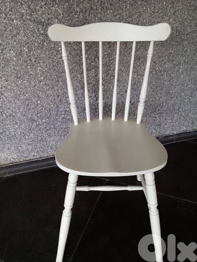 Wood White Chair