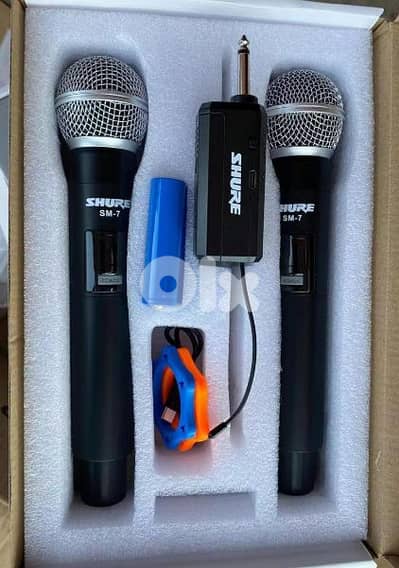 shure double mic wireless ,new not used