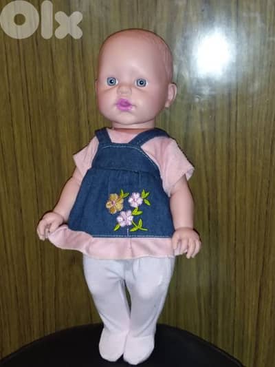 BABY BIG GIRL As new TOY +EMOTIONS VOICES: Mama, Papa, smile, Cry 40Cm