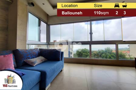 Ballouneh 110m2 | Perfect Condition | Calm Area | Killer View | TO