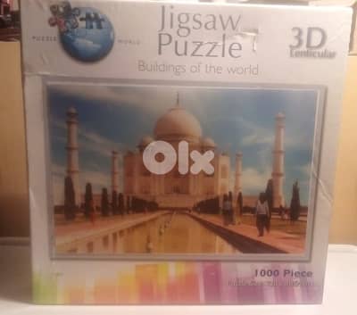 3d lenticular puzzle " Taj mahal india " 1000 pcs73*48cm