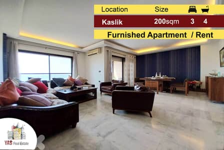 Kaslik 200m2 | Luxury | Furnished | Rent | Open View | YV/EH |