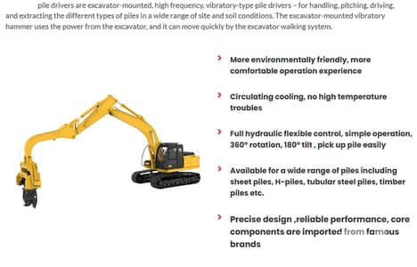 vibro hammer for pile