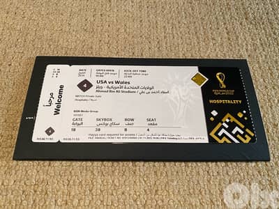 USA vs Wales ticket collectible ticket world cup
