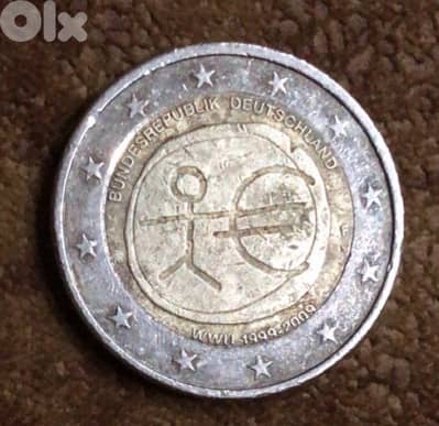 2 euro bundesRepublik deutschland WWU 1999-2009