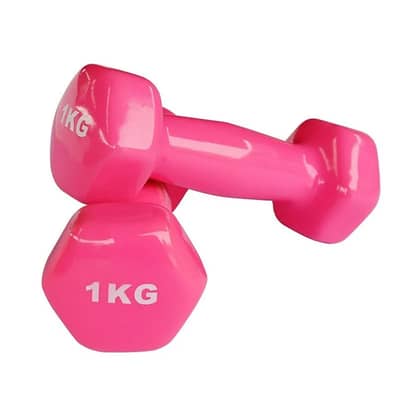 1KG Vinyl dumbbells