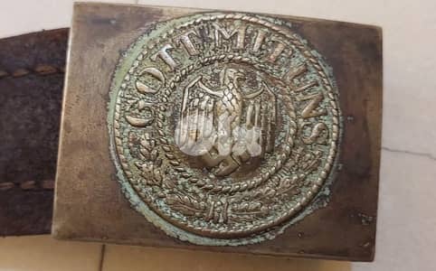 German Nazi  Army  leatherbelt WW II