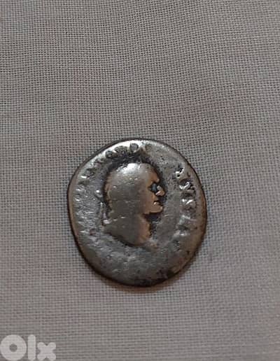 Ancient Roman Silver Coin Denarius of Vespesian year 77 AD Rome mint