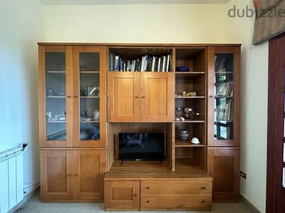 tv unit- biblioteque