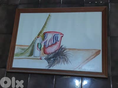Wall Decoration Painting  - Handmade  - لوحة رسم يد