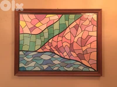 Wall Decoration Painting  - Handmade  - لوحة رسم يد