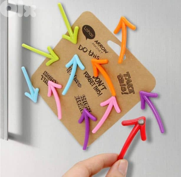 cute arrow and balloons shape fridge magnets 1