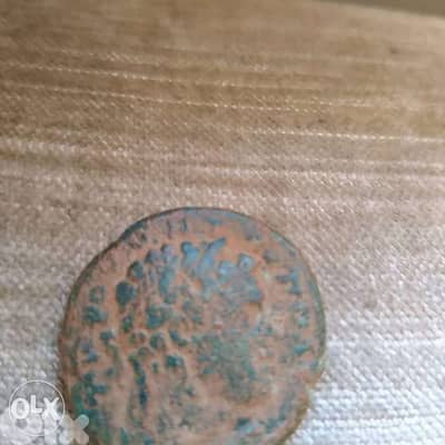 Phoenician Bronze Coin Of Melqart God of Tyre year 100 BC