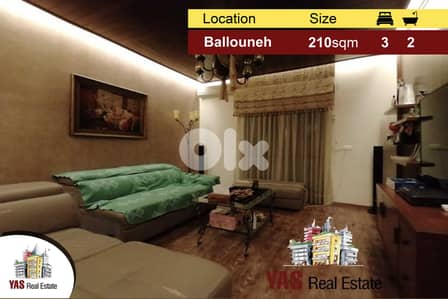 Ballouneh 210m2 | Excellent Condition | Open View | Calm Area |