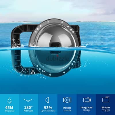 Dome underwater for Gopro Hero 13 / 12 / 11 / 10 /9 high quality