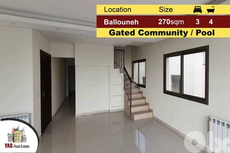 Ballouneh 270m2 | Duplex | New | Upgraded | Sea View |