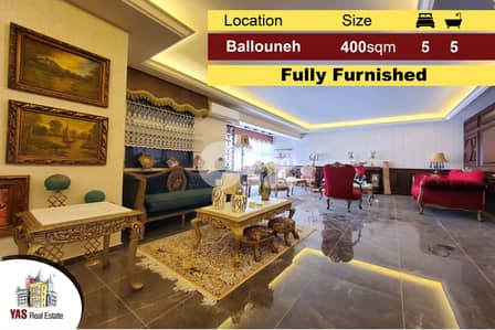 Ballouneh 400m2 | Fully Furnished | Designer’s Signature |