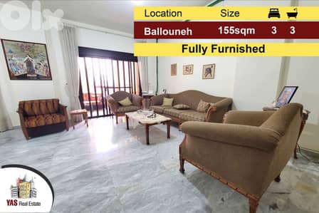 Ballouneh 155m2 + 40m2 terrace | Furnished Apartment | Luxury | EL