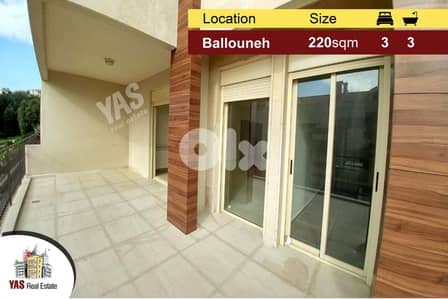 Ballouneh 220m2 | 25m2 Terrace | High-end | Super Catch | Sea view |