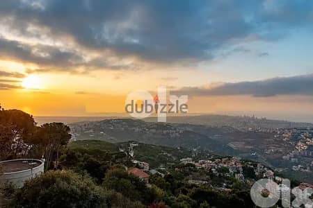 1100Sq Land In Broumana Prime, أرض للبيع في برمانا
