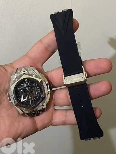 Hublot Sang Bleu 2 Adjustable Rubber Strap